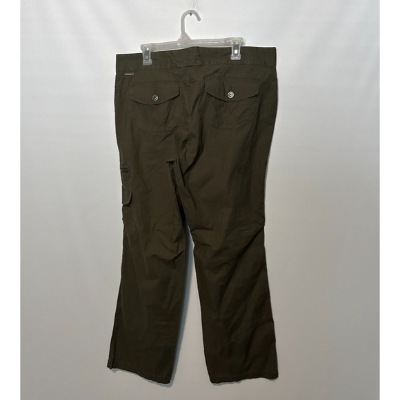 Columbia Pants Womens 16 Green Cargo Mini Ripstop Hiking Climbing Outdoor Trail - Picture 4 of 10
